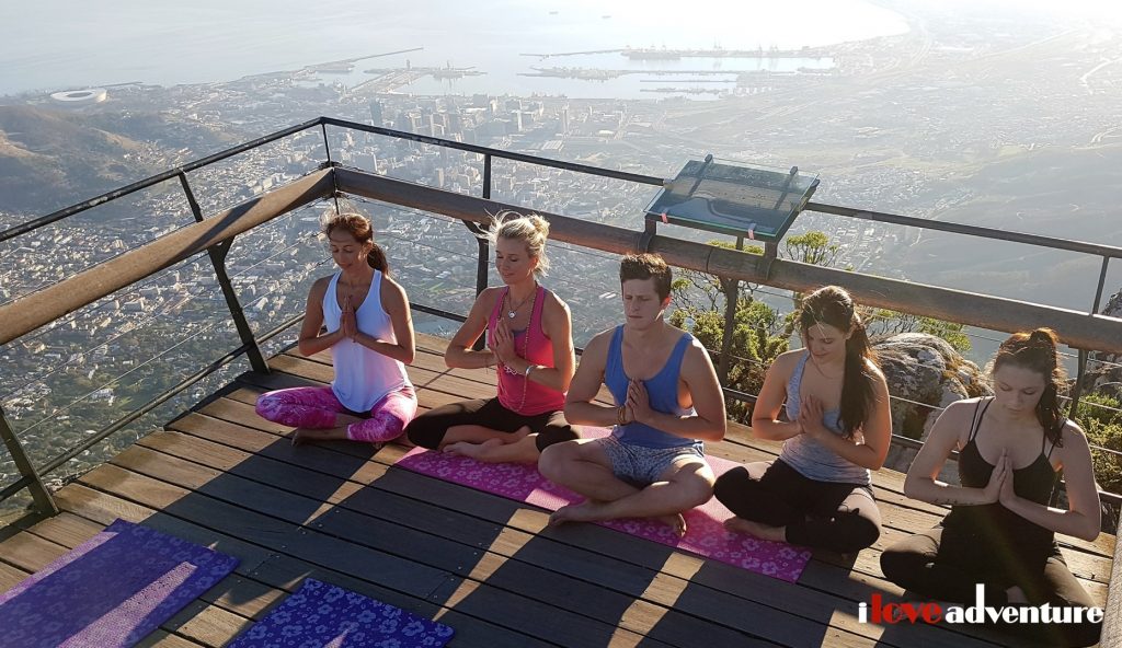 Sunrise Yoga on Table Mountain